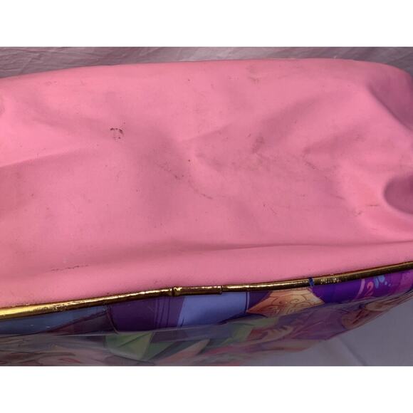 Disney Princess Backpack Fast Forward Large Pink School Bag Gold Mesh Zippered - Picture 9 of 12
